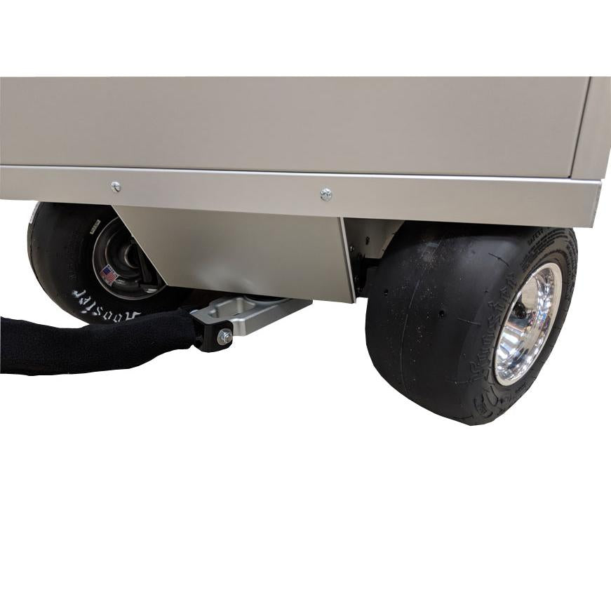 60" Aluminum Pit Cart 6 Drawer with Belly - Black