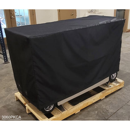 60" Aluminum Pit Cart 6 Drawer with Belly - Black